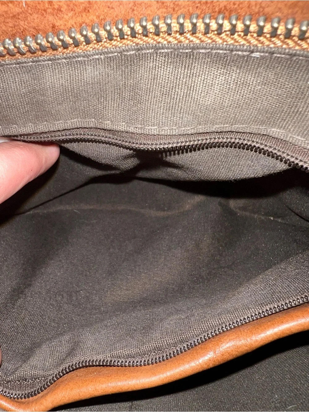 Trinity Ranch Brown Cowhide Lining Leather Studded Crossbody Bag Western - Picture 10 of 15